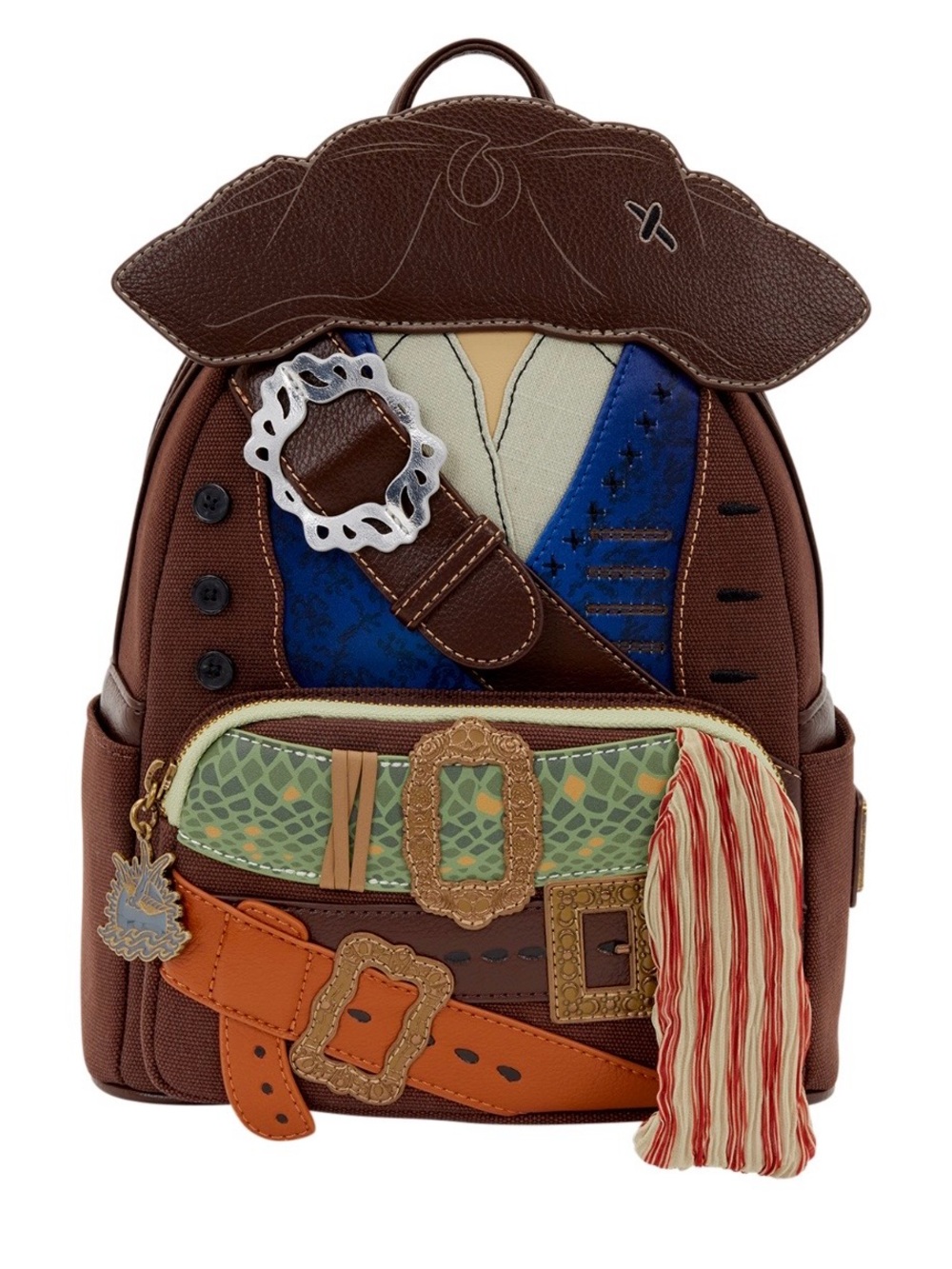 Loungefly Pirates of the Caribbean Jack Sparrow Cosplay Mini Backpack